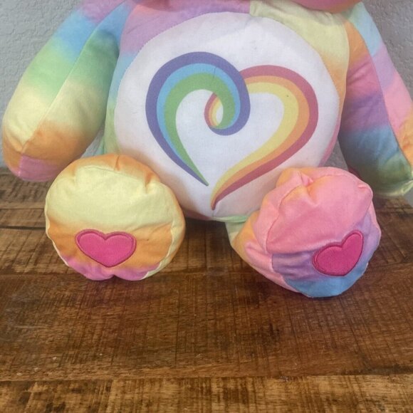 Care Bears Togetherness Bear Plush 2022 22" Rainbow Swirl Large Plush - Picture 3 of 7